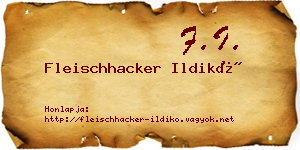 Fleischhacker Ildikó névjegykártya